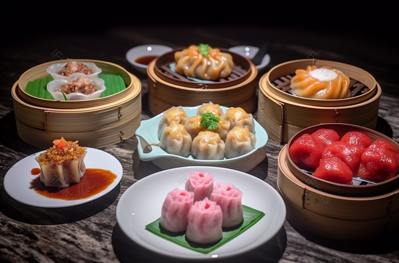 餐馆里各式各样的点心特写,高清,摄影图,摄影图片,图片大全,摄影图免费下载